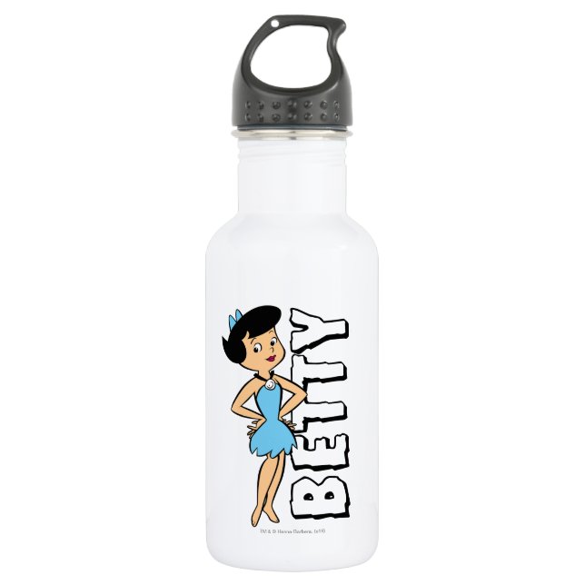The Flintstones | Betty Rubble Stainless Steel Water Bottle (Front)