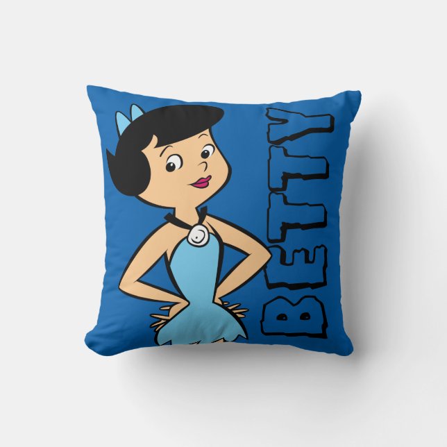 The Flintstones | Betty Rubble Throw Pillow (Front)