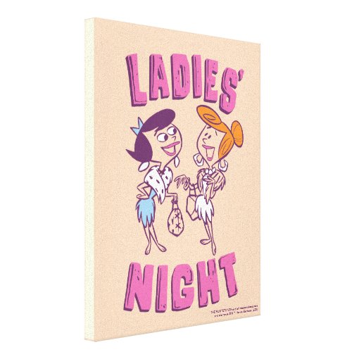 The Flintstones Betty And Wilma Ladies Night Canvas Print Zazzle