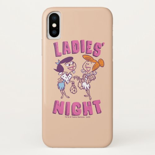 The Flintstones  Betty  Wilma _ Ladies Night iPhone X Case