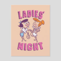 The Flintstones | Betty & Wilma - Ladies' Night Invitation Postcard