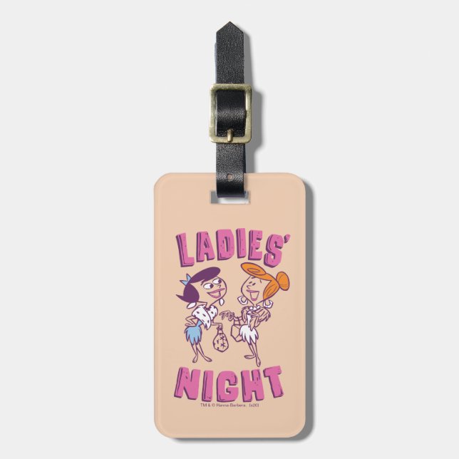 The Flintstones | Betty & Wilma - Ladies' Night Luggage Tag (Front Vertical)