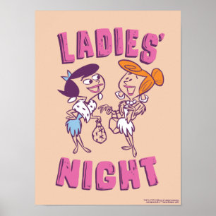 The Flintstones Betty & Wilma - Ladies' Night Poster