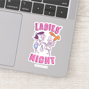 The Flintstones Betty & Wilma - Ladies' Night Sticker