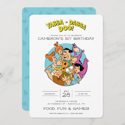 The Flintstones Birthday Invitation
