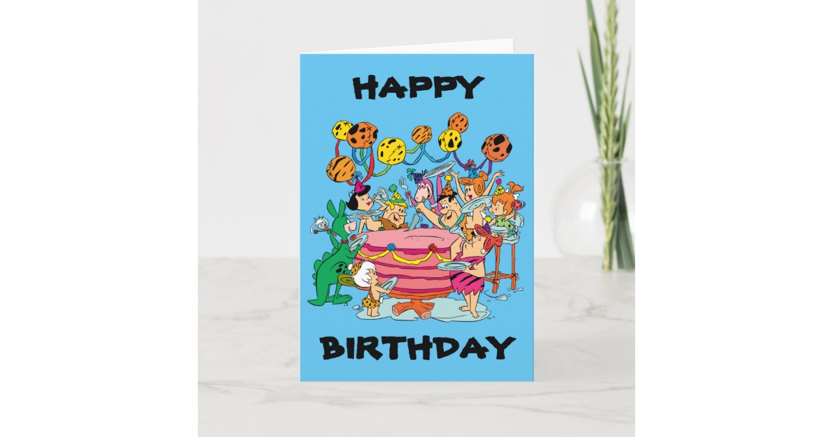 The Flintstones | Birthday Party Card | Zazzle.com