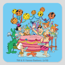 The Flintstones | Birthday Party Square Sticker