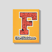 The Flintstones | Collegiate Style Monogram Canvas Print