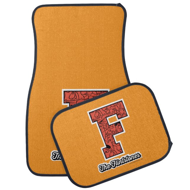 The Flintstones | Collegiate Style Monogram Car Floor Mat (Set)