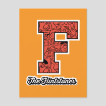 The Flintstones | Collegiate Style Monogram Invitation Postcard