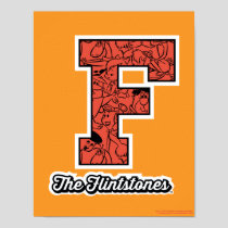 The Flintstones | Collegiate Style Monogram Poster