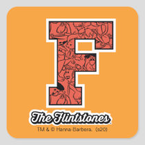 The Flintstones | Collegiate Style Monogram Square Sticker