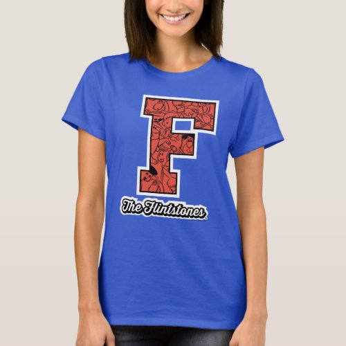 The Flintstones  Collegiate Style Monogram T_Shirt