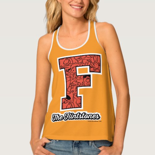 The Flintstones  Collegiate Style Monogram Tank Top