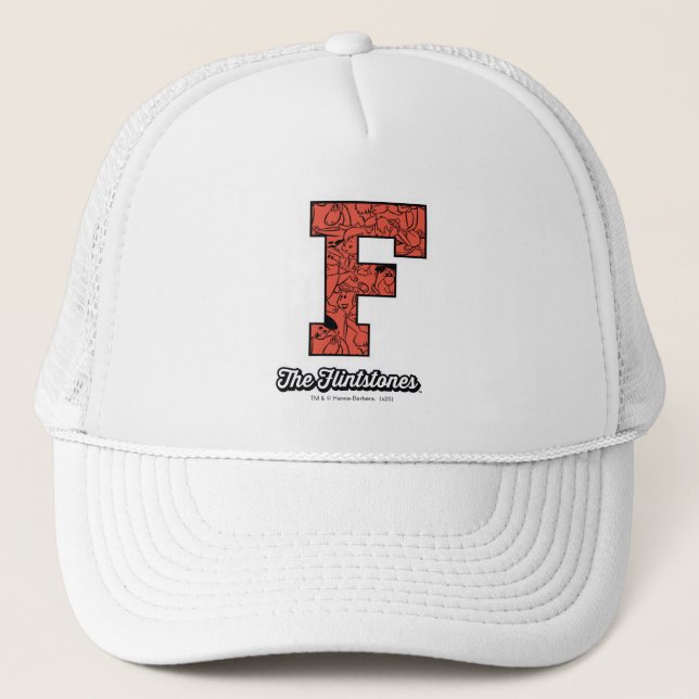 The Flintstones | Collegiate Style Monogram Trucker Hat (Front)