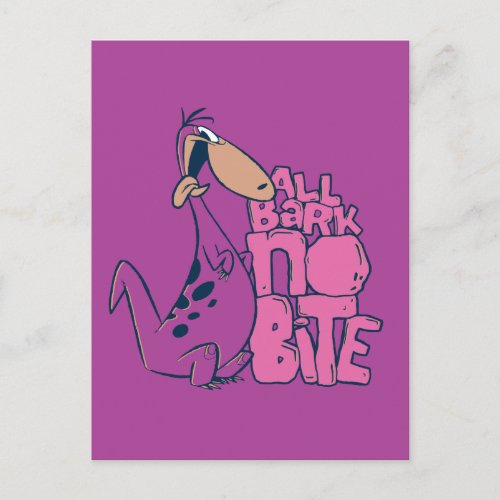 The Flintstones  Dino _ All Bark No Bite Invitation Postcard