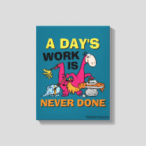 The Flintstones | Dino Cleaning House Canvas Print
