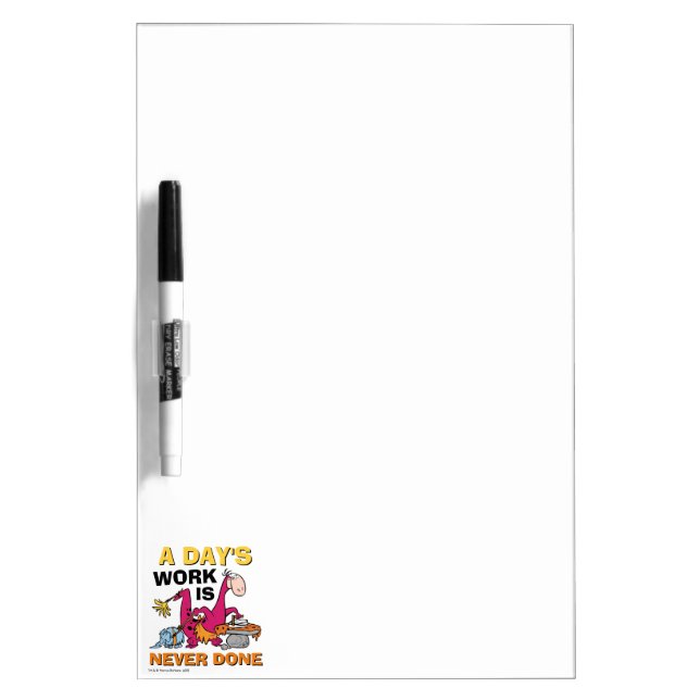 The Flintstones | Dino Cleaning House Dry Erase Board (Front)