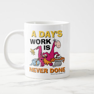 The Flintstones Dino Cleaning House Giant Coffee Mug