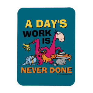 The Flintstones Dino Cleaning House Magnet