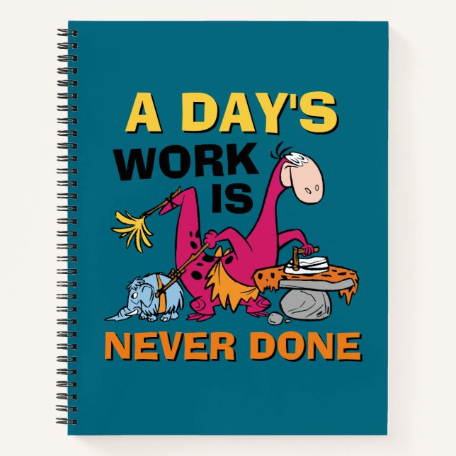 The Flintstones | Dino Cleaning House Notebook (Front)