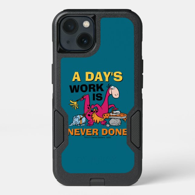 The Flintstones | Dino Cleaning House Otterbox iPhone Case (Back)