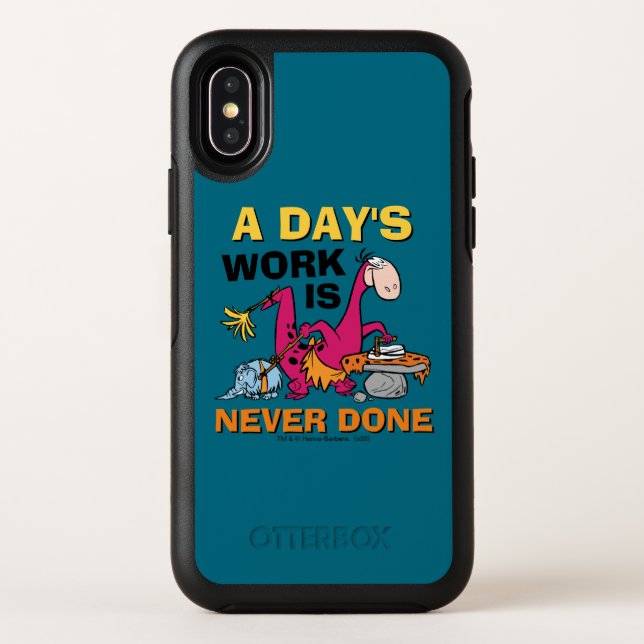 The Flintstones | Dino Cleaning House Otterbox iPhone Case (Back)
