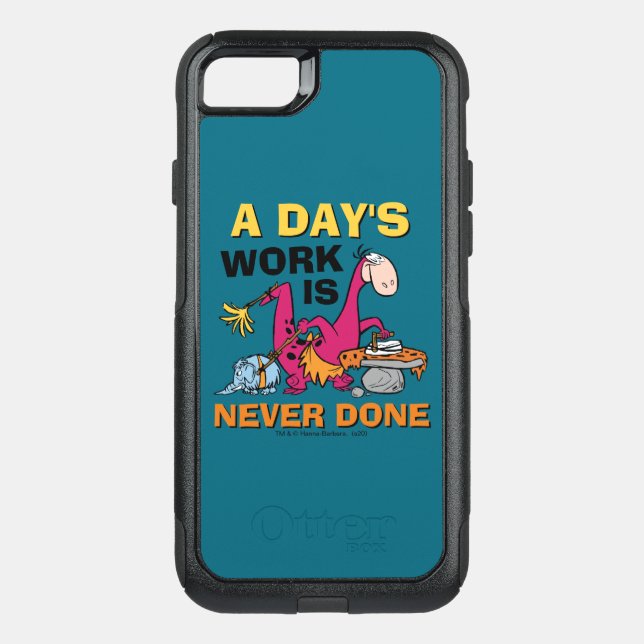 The Flintstones | Dino Cleaning House Otterbox iPhone Case (Back)