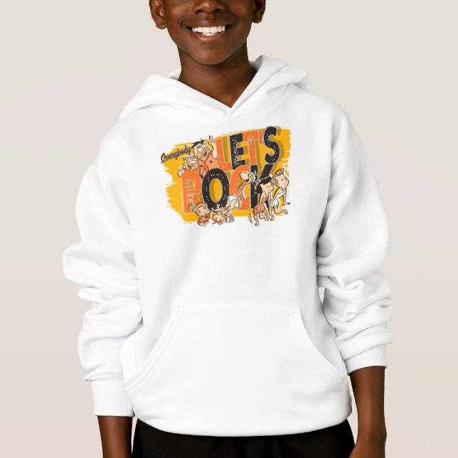 The Flintstones | Everybody Let's Rock Hoodie (Front)