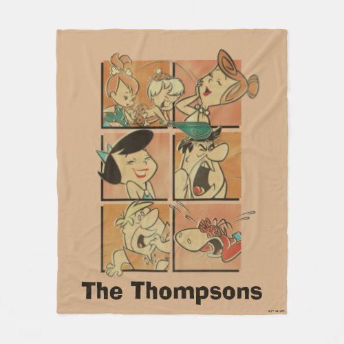 The Flintstones  Flintstones  Rubbles Comic Fleece Blanket