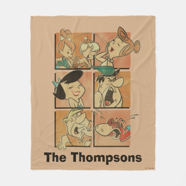 The Flintstones | Flintstones & Rubbles Comic Fleece Blanket (Front)