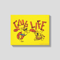 The Flintstones | Fred & Barney - Club Life Canvas Print