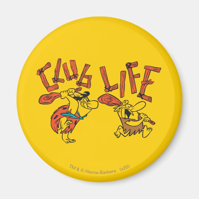 The Flintstones | Fred & Barney - Club Life Magnet (Front)