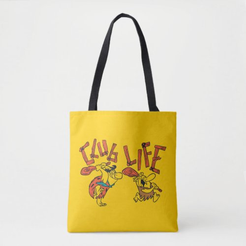 The Flintstones  Fred  Barney _ Club Life Tote Bag