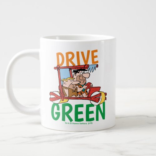 The Flintstones  Fred  Barney _ Drive Green Giant Coffee Mug