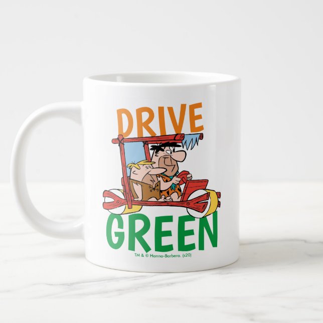 The Flintstones | Fred & Barney - Drive Green Giant Coffee Mug (Left)