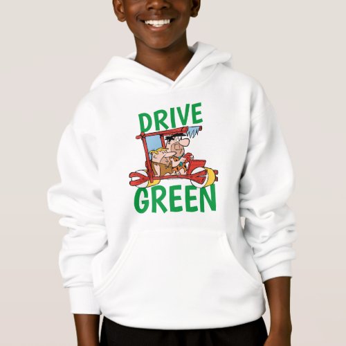 The Flintstones  Fred  Barney _ Drive Green Hoodie