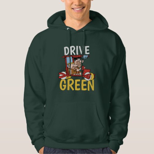 The Flintstones  Fred  Barney _ Drive Green Hoodie