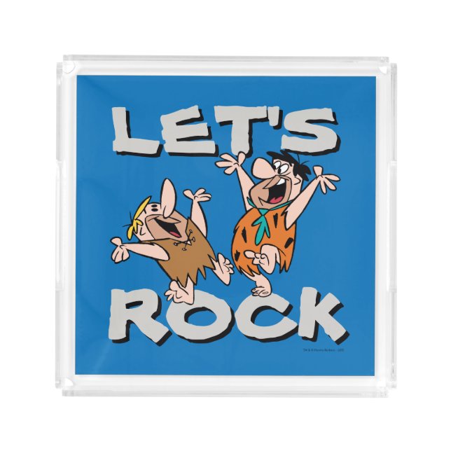 The Flintstones | Fred & Barney - Let's Rock Acrylic Tray (Front)
