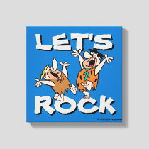 The Flintstones | Fred & Barney - Let's Rock Canvas Print