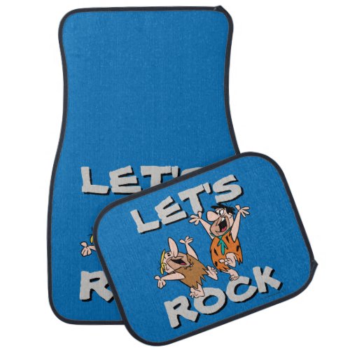 The Flintstones  Fred  Barney _ Lets Rock Car Floor Mat
