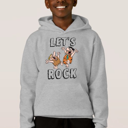 The Flintstones  Fred  Barney _ Lets Rock Hoodie