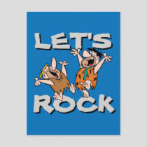 The Flintstones | Fred & Barney - Let's Rock Invitation Postcard