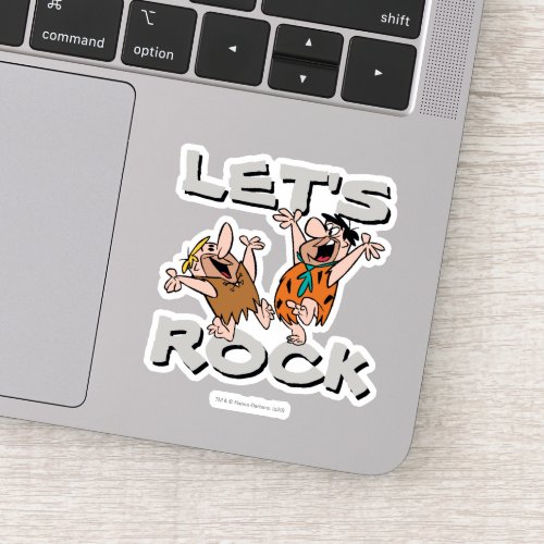 The Flintstones  Fred  Barney _ Lets Rock Sticker