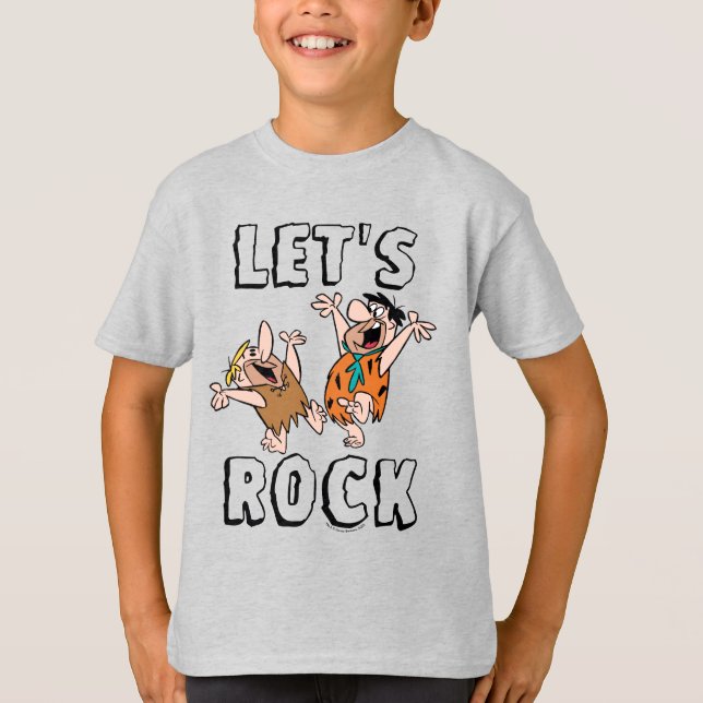The Flintstones | Fred & Barney - Let's Rock T-Shirt (Front)