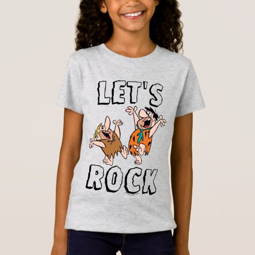 The Flintstones  Fred  Barney _ Lets Rock T_Shirt