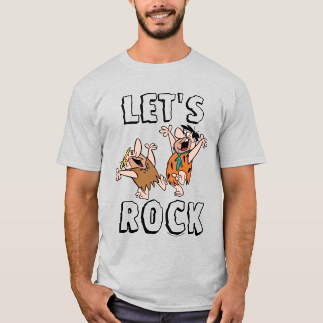 The Flintstones | Fred & Barney - Let's Rock T-Shirt (Front)