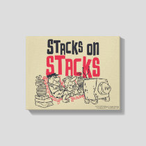 The Flintstones | Fred & Barney - Stacks on Stacks Canvas Print