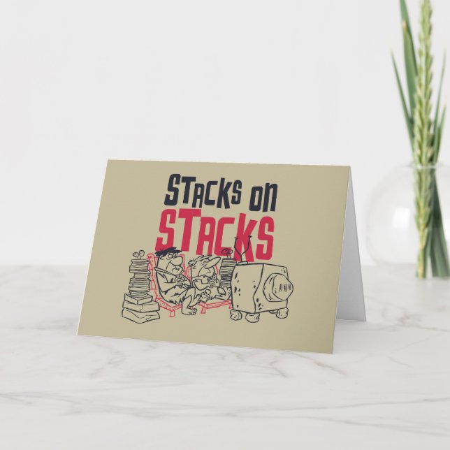 The Flintstones | Fred & Barney - Stacks on Stacks Card (Front)