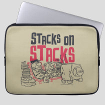 The Flintstones | Fred & Barney - Stacks on Stacks Laptop Sleeve